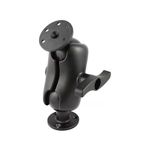 3.38" Ball Mount with Short Double Socket Arm and 3.68" Round Bases AMPs Pattern
